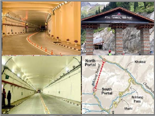 Atal Tunnel - Word's Longest Highway Tunnel: Strategic Importance, Significance and Features