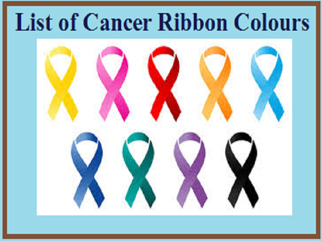 Cancer Colors Chart Printable