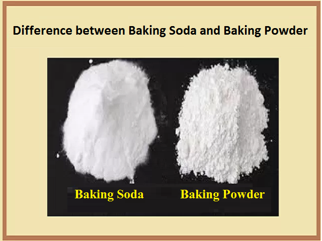 Soda and difference powder baking baking between The Difference