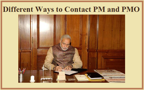 Four different ways to contact PM Narendra Modi and PMO of India