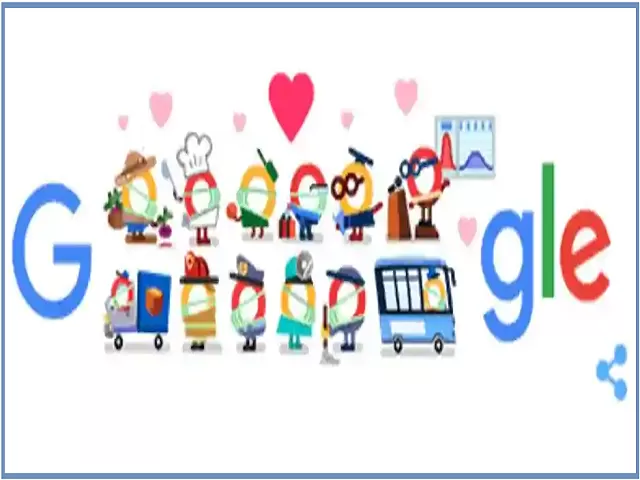 Google Doodle says thank you to coronavirus helpers, The Standard