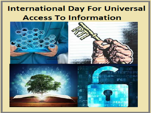 International Day For Universal Access To Information (IDUAI) 
