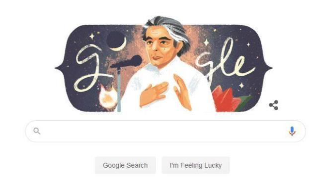 गूगल ने कैफी आजमी के 101वें जन्मदिन पर बनाया डूडल