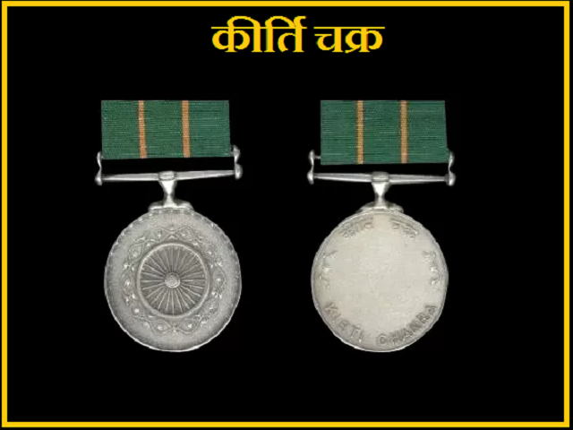 Kirti Chakra: इतिहास, पात्रता, डिजाइन और प्राप्तकर्ता