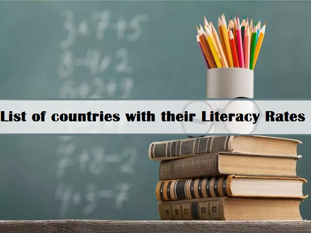 List of countries with their Literacy Rates