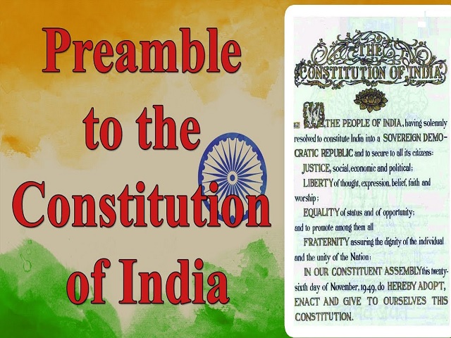 preamble of the indian constitution