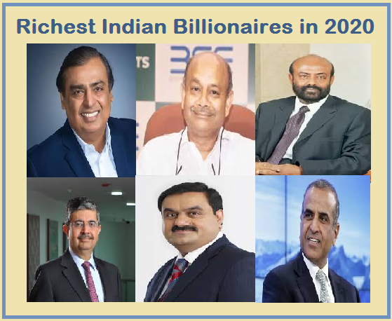 List Of 10 Richest Indian Billionaires In 2020