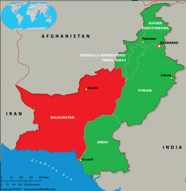 Balochistan map
