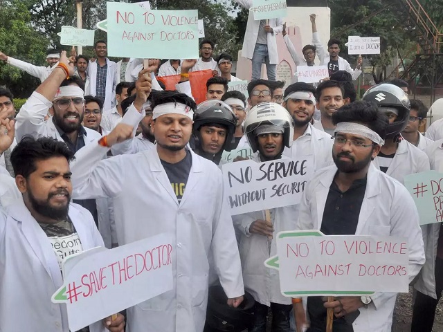 Doctors on strike