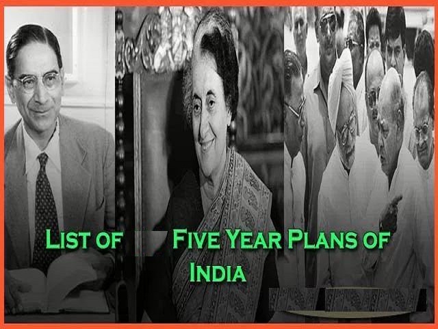 Five Year Plans of India