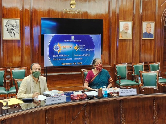 FM Nirmala Sitharaman launches Doorstep Banking Services