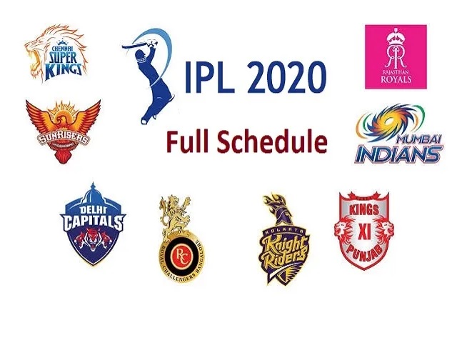 IPL Schedule 2020:UAE