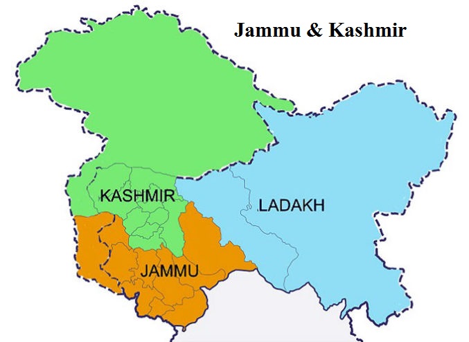 Jammu Kashmir New Map 