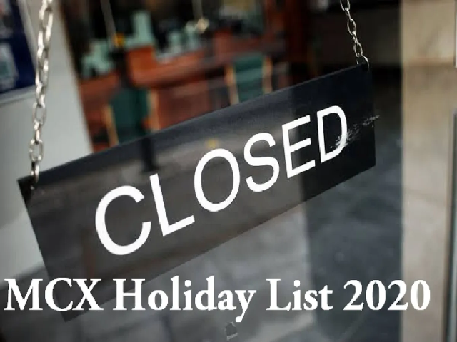 List of MCX holidays in 2020