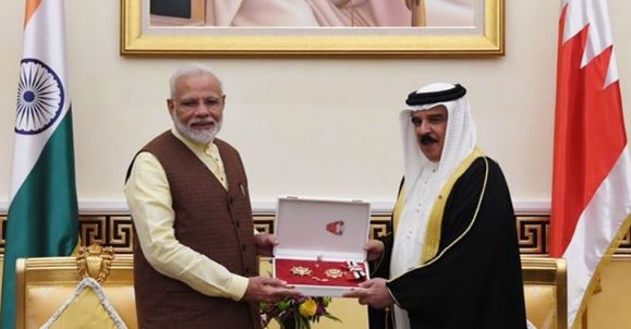 भारत और बहरीन ने 3 समझौतों पर हस्ताक्षर किये, प्रधानमंत्री मोदी बहरीन ऑर्डर से सम्मानित