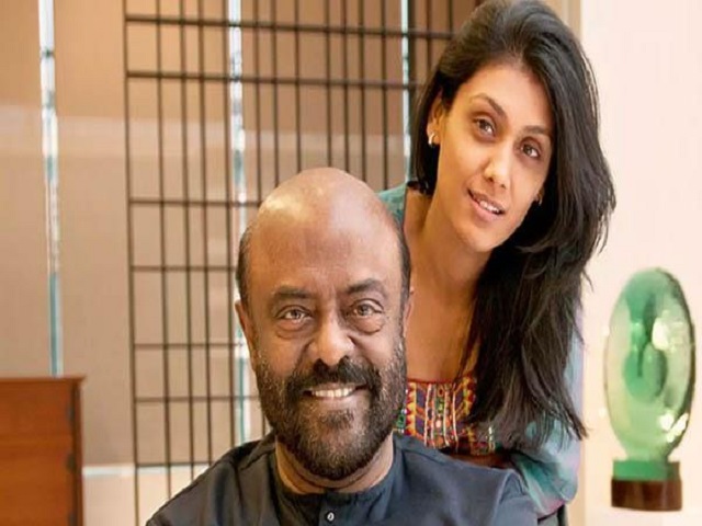 Shiv Nadar with daughter Roshni