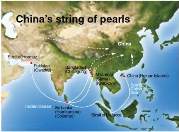 String of Pearls Project to encircle India