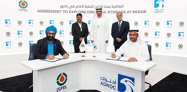 ISPRL, ADNOC sign MoU to explore storage of crude oil at Padur