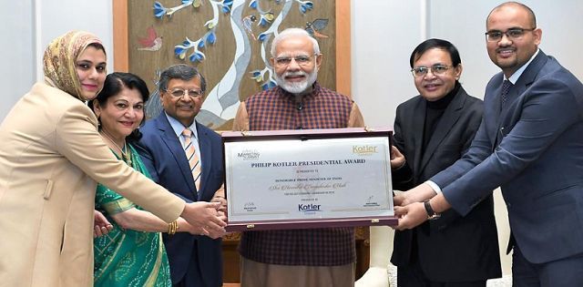 PM Narendra Modi conferred with first-ever Philip Kotler Presidential Award
