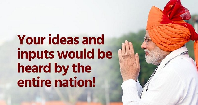 PM Modi invites ideas, suggestions from public for his Independence Day speech 2019