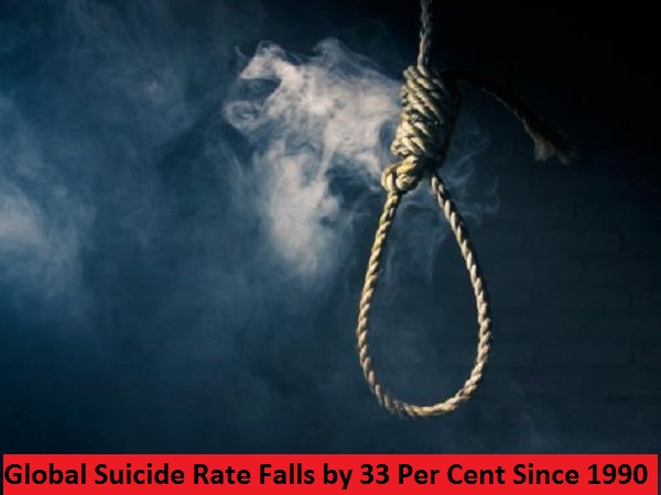 विश्व भर में आत्महत्या करने वालों की संख्या में आई 33 फीसदी की कमी: अध्ययन