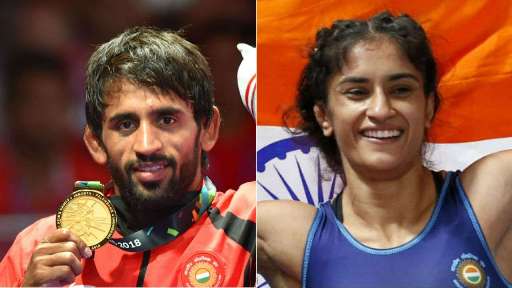 Vinesh Phogat, Bajrang Punia recommended for Khel Ratna award