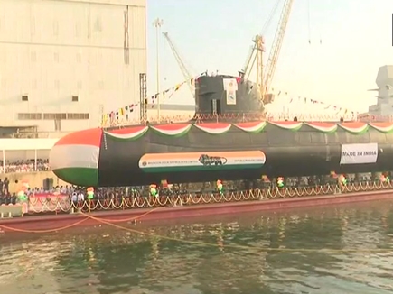 Third Scorpene class submarine Karanj launched