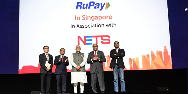 PM Narendra Modi launches RuPay card, BHIM and SBI apps in Singapore