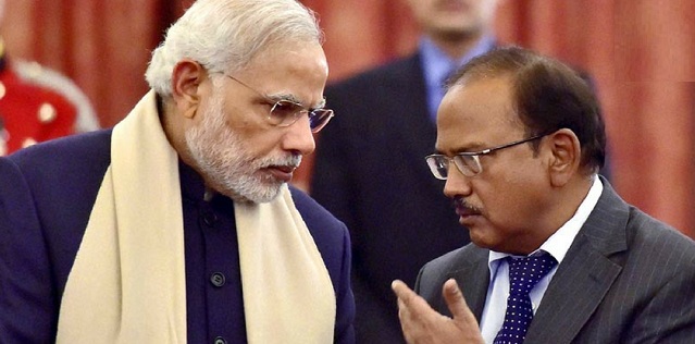 National Security Advisor Ajit Doval with PM Modi