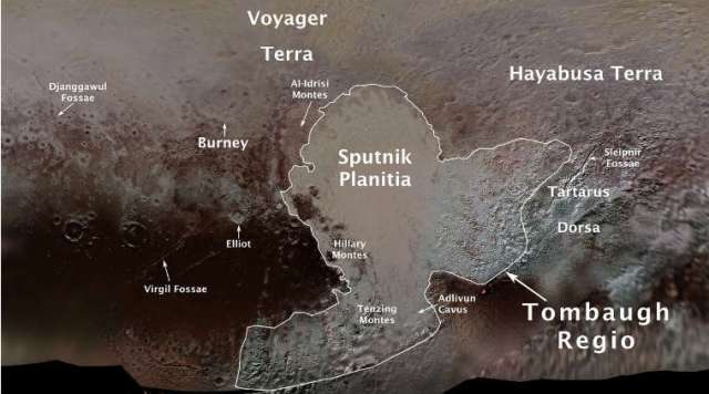 IAU names two Pluto Mountains after mountaineers who first scaled Mount Everest