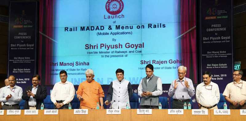रेल मंत्रालय द्वारा यात्रियों की शिकायतों के निवारण हेतु ‘रेल मदद’ एप्प लॉन्च किया गया