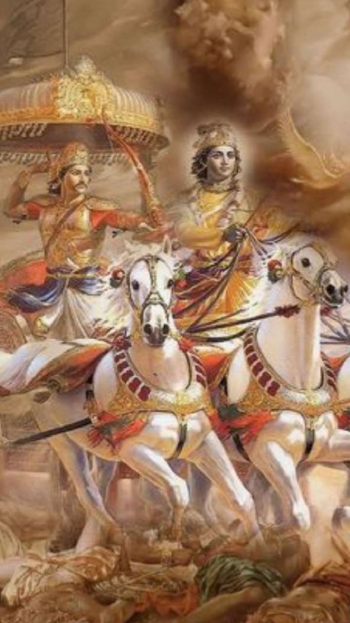 Lord Krishna Arjuna posted by Ethan Peltier, krishna and arjun HD wallpaper  | Pxfuel